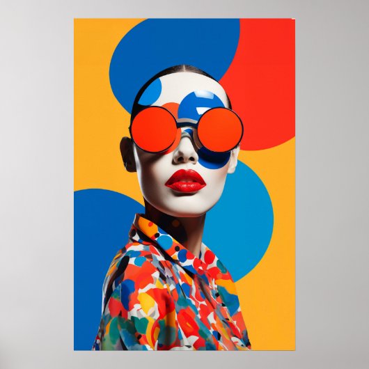 Pop Art Fotocollage Poster (Voorkant)