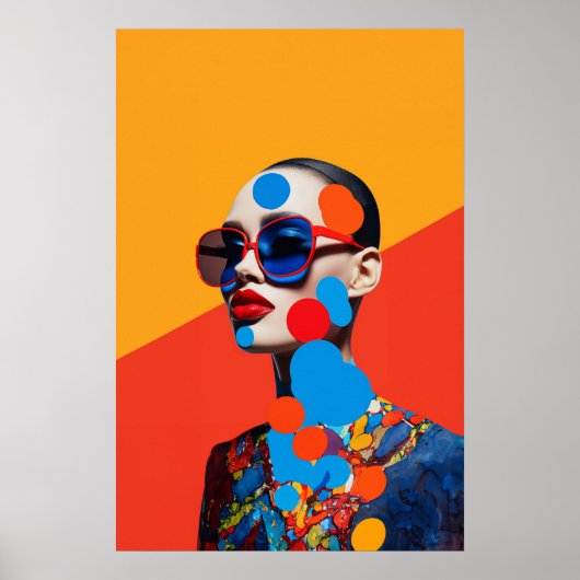 Pop Art Fotocollage Poster (Voorkant)