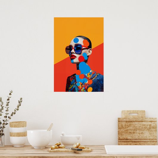 Pop Art Fotocollage Poster (Keuken)