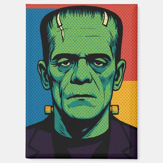 Pop Art Frankenstein Koelkastmagneet Magneet (Voorkant)