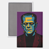 Pop Art Frankenstein Magnet (Voorkant / Achterkant)