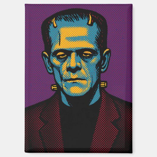 Pop Art Frankenstein Magnet (Voorkant)