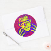 Pop Art Frankenstein Ronde Sticker (Envelop)