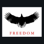 Pop Art Freedom Eagle Landing Poster<br><div class="desc">Vrijheid en moed Motivatie adelaars Afbeeldingen - onverdiende Bald Eagles - Bald American Eagle Afbeeldingen - Fearsome Patriotic Eagle Head,  Flying Eagles,  Landing Eagle</div>