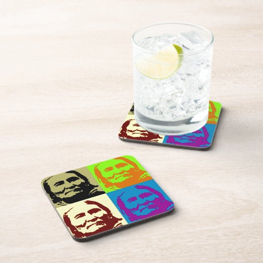 Pop Art Freedom Fighter Geronimo Drankjes Onderzetter (Rechterzijde)