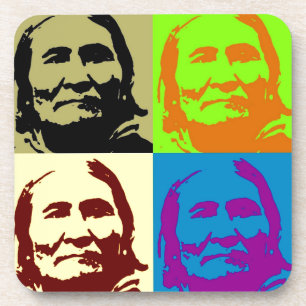 Pop Art Freedom Fighter Geronimo Drankjes Onderzetter