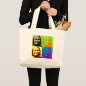 Pop Art Freedom Fighter Geronimo Grote Tote Bag (Voorkant (product))