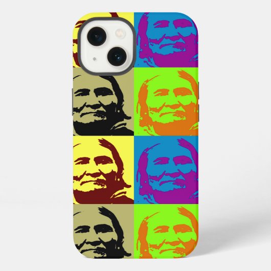 Pop Art Freedom Fighter Geronimo iPhone Hoesje (Achterkant)