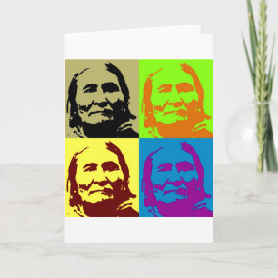 Pop Art Freedom Fighter Geronimo Kaart