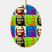 Pop Art Freedom Fighter Geronimo Keramisch Ornament (Voorkant)