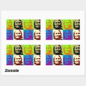Pop Art Freedom Fighter Geronimo Rechthoekige Sticker (Vel)