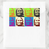 Pop Art Freedom Fighter Geronimo Rechthoekige Sticker (Tas)