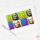 Pop Art Freedom Fighter Geronimo Rechthoekige Sticker (Envelop)