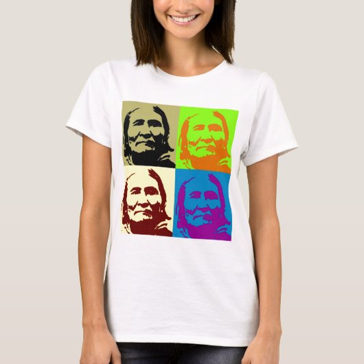 Pop Art Freedom Fighter Geronimo T-shirt (Voorkant)