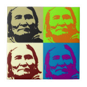 Pop Art Freedom Fighter Geronimo Tegeltje (Voorkant)