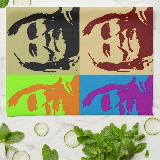 Pop Art Freedom Fighter Geronimo Theedoek (Gevouwen)