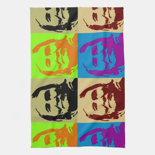 Pop Art Freedom Fighter Geronimo Theedoek (Verticaal)