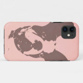 POP ART FRENCH BULLDOG IN PINK iPhone11 HOESJE (Achterkant (horizontaal))