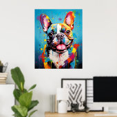 Pop Art Frenchie Poster (Thuiskantoor)