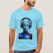 Pop Art Friends: Muziek en Lachen T-shirt (Voorkant)