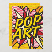 POP ART Fun Retro Comic Book Kaart (Voorkant / Achterkant)