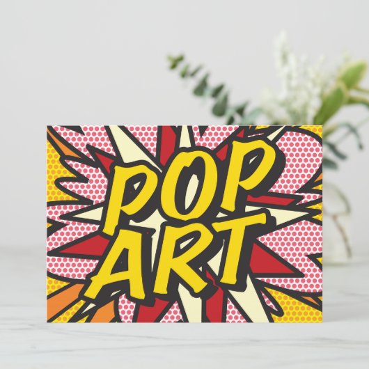 POP ART Fun Retro Comic Book Pop Art (Staand voorkant)