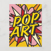 POP ART Fun Retro Comic Book Pop Art Briefkaart (Voorkant)
