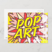 POP ART Fun Retro Comic Book Pop Art Briefkaart (Voorkant / Achterkant)