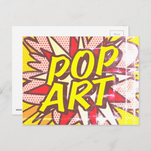 POP ART Fun Retro Comic Book Pop Art Briefkaart (Voorkant / Achterkant)