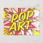POP ART Fun Retro Comic Book Pop Art Briefkaart (Voorkant)