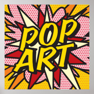 POP ART Fun Retro Comic Book Pop Art Poster