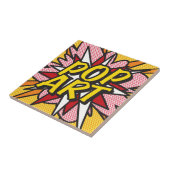 POP ART Fun Retro Comic Book Pop Art Tegeltje (Zijkant)