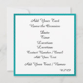 Pop Art Fun Uitnodiging (Achterkant)