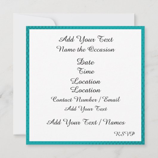 Pop Art Fun Uitnodiging (Achterkant)