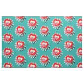 Pop Art Funky Bold Red Lips Piercings Novelty Stof (Fat Quarter)
