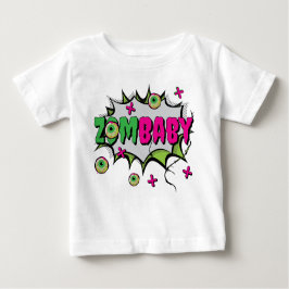 Pop Art Funky Scary Schattige ‘ZomBaby’ Zombie Pun