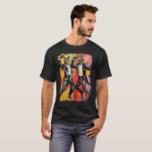 Pop Art Funny Cat Dancing Meme T-shirt (Voorkant volledig)
