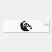 Pop Art Funny Chimpansee Bumpersticker (Voorkant)