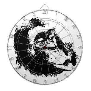 Pop Art Funny Chimpansee Dartbord