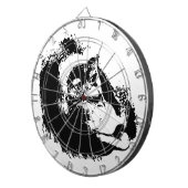 Pop Art Funny Chimpansee Dartbord (Voorkant Rechts)