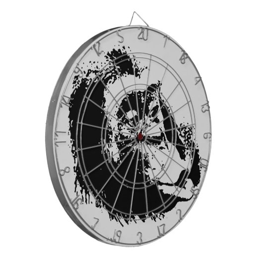 Pop Art Funny Chimpansee Dartbord (Voorkant Links)