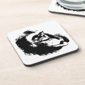 Pop Art Funny Chimpansee Drankjes Onderzetter (Linkerzijde)