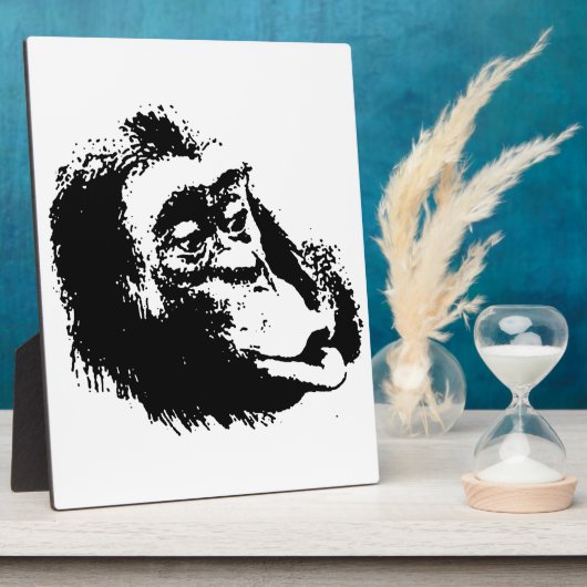 Pop Art Funny Chimpansee Fotoplaat (Zijkant)