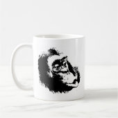 Pop Art Funny Chimpansee Koffiemok (Links)