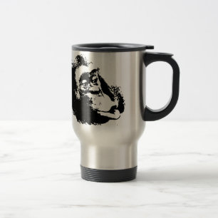 Pop Art Funny Chimpansee Reisbeker