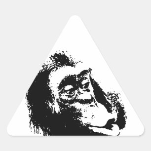 Pop Art Funny Chimpansee Sticker