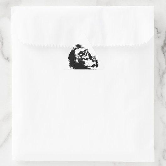 Pop Art Funny Chimpansee Sticker (Tas)