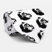 Pop Art Funny Chimpansee Stropdas (Opgerold)