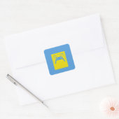 Pop Art Gaming Controller Sticker - Blauw & Geel  (Envelop)