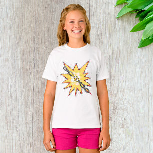 Pop Art Gebroken Ketting Explosie Krachtige Comic  T-shirt